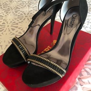 Carlos Santana Rae Black Platform Pump